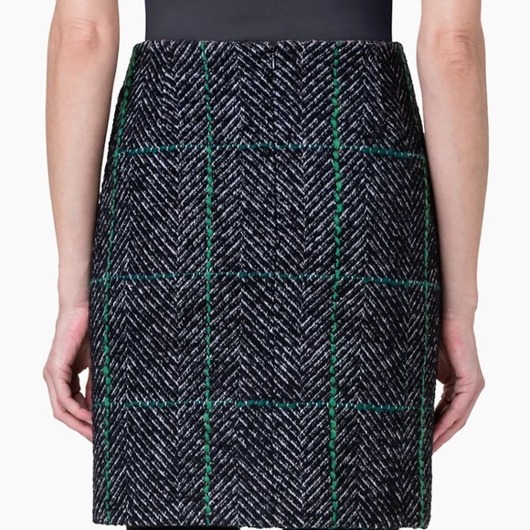 Akris Punto Grid Check Tweed Miniskirt NWT - Picture 2 of 4